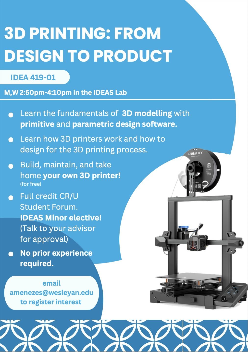 The course poster